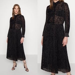 Emporio Armani pleated velvet shirt dress FINAL PRICE NO OFFERS